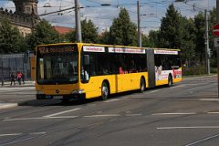 IMG_4838 In Dresden kommen 33 Citaro G, die zwischen 2003 und 2009 geliefert wurden zum Einsatz. In Dresden some 33 buses of type Citaro G are in service, delivered...