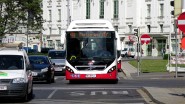 NL175HYB 8355 Volvo liefert diese Hybrid-Normalbusse der Wiener Linien. Volvo is the manufacturer of these buses.