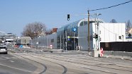 Alaudagasse Im Februar 2018 sind die Gleise der Line 67 noch zu sehen, The station with the tracks of tram line 67 still to be seen in Feb. 2018.