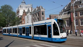 Combino - 13G 14G Diese Straßenbahnen bilden die größte Teilflotte in Amsterdam und sind seit 2002 im Linieneinsatz. These trams are the...