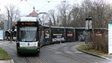 CityFlex CF8 877 Diese Straßenbahnen sind 40,6 m lang uns 2,3 m breit. This tram is 40.6 m long and 2.3 m wide.