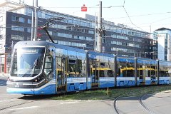 9115_685 Diese Fahrzeuge wurden auf der Innotrans 2018 vorgestellt. These trams were presented at Innotrans 2018.