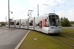 NF8U 3302 2014 fuhren auch die NF8U auf der Linie 719 hierher. IN 2014 also NF8U trams on line 719 reached Medienhafen.