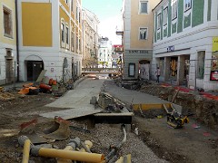 8970_59 Oktober 2016: die Innenstadtstrecke wird gerade gebaut. October 2016: the inner city route is being built.
