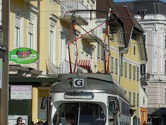 8970_67 Hier war die Endstelle des kleinsten Straßenbahnbetriebs der Welt. This was the terminus of the worlds smallest tramway.