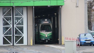 Remise Betriebsbahnhof Depot Die beiden Grazer Remisen / Betriebshöfe. The two tram depots in Graz.