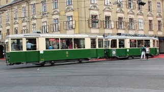 historisch historic So wurde früher in Graz Straßenbahn gefahren. How tramways looked like in the old days.