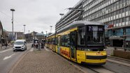 9136_479 Hier Straßenbahn 459 vor dem Hauptbahnhof. Here tram 459 in front of the main station.