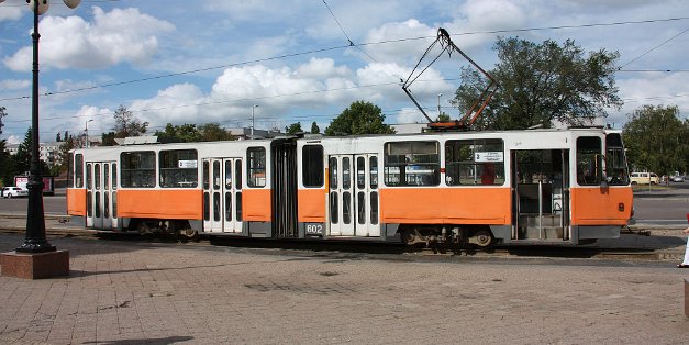 Tatra Straßenbahnen trams Im Linieneinsatz waren praktisch nur KT4 zu sehen, solche die direkt nach Kaliningrad geliefert wurden und weitere die...
