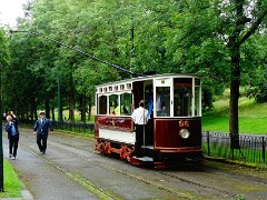 Hull 96 from 1901 Diese Straßenbahn ist aus dem Jahre 1901: A Hull tram from 1901.