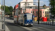 8312_53_Rostock_Strassenbahn Im Linieneinsatz sahen wir sie nicht allzu oft. We didn't see them in regular service too often.