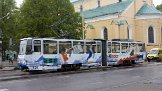 KT4D 128 ex Gera 345 Vor Gera fuhr diese Straßenbahn auch in Berlin mit der Nummer 219 143 (1978-1989). Before Gera this tram was from 1978-1989 in Berlin as 219 143.