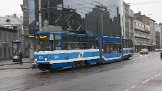 KT6T 123 Sonst als KTNF6 bezeichnet, heißen diese Straßenbahnen in Tallinn KT6T. Although the designation is elsewhere KTNF6, here in Tallinn they are called: KT6T.