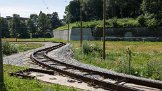 x9136_813 Bei der Haltestelle Linnahall wurde eine Schleife errichtet, die Linie 1 kann im Sommer 2024 die Innenstadt nicht erreichen. A loop has been built at the...