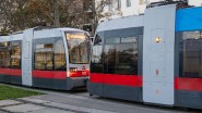 9139_068 Manchmal ein bisschen viel D-Wagen am Schottenring. Sometimes a bit too much line D trams at the Schottenring.