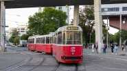 9145_264 mit ihren c5 Beiwagen im Einsatz with their type c5 trailer in service.